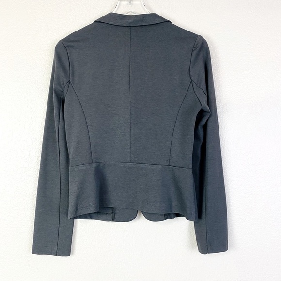 Have Charcoal Grey Ponte Knit One Button Blazer Size M - Picture 2 of 6